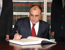 Interview with Elmar Maharram oglu Mammadyarov, Minister of Foreign Affairs, Republic of Azerbaijan
