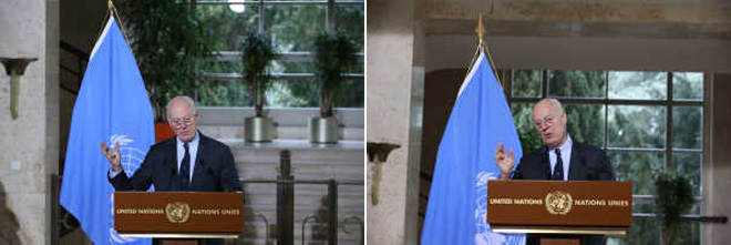 Transcript of Stakeout by UN Special Envoy for Syria, Staffan de Mistura Geneva, 12 January 2017