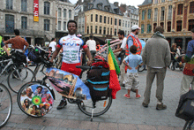 Cycling around Europe promoting Ethiopia