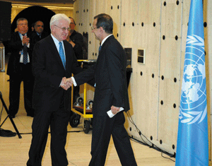 20th anniversary of the fall of the Berlin Wall - Inauguration of an Exhibition in the Palais des Nations